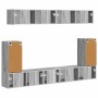Conjunto de mueble de TV 5 pcs Gris Sonoma Madera de ingeniería en Muebles TV | Comprar online en Foru.es