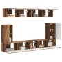 Conjunto de mueble de TV Montaje en la pared 5 pcs Madera vieja en Muebles TV | Comprar online en Foru.es