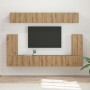 Conjunto de mueble de TV 5 pcs Roble artesanal en Muebles TV | Comprar online en Foru.es