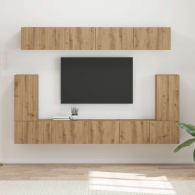 Conjunto de mueble de TV 5 pcs Roble artesanal en Muebles TV | Comprar online en Foru.es