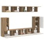 Conjunto de mueble de TV 5 pcs Roble artesanal en Muebles TV | Comprar online en Foru.es