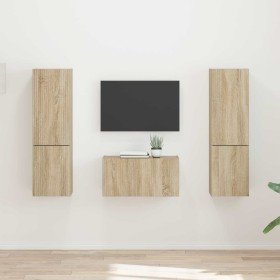 3 pcs Roble Sonoma en Muebles TV | Comprar online en Foru.es