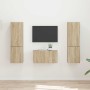 3 pcs Roble Sonoma en Muebles TV | Comprar online en Foru.es