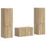 3 pcs Roble Sonoma en Muebles TV | Comprar online en Foru.es