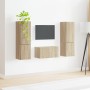 3 pcs Roble Sonoma en Muebles TV | Comprar online en Foru.es