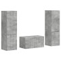 3 pcs Gris Concreto en Muebles TV | Comprar online en Foru.es