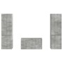 3 pcs Gris Concreto en Muebles TV | Comprar online en Foru.es