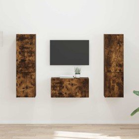 3 pcs Roble ahumado en Muebles TV | Comprar online en Foru.es