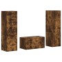 3 pcs Roble ahumado en Muebles TV | Comprar online en Foru.es
