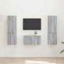 3 pcs Gris Sonoma en Muebles TV | Comprar online en Foru.es