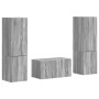 3 pcs Gris Sonoma en Muebles TV | Comprar online en Foru.es