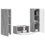 3 pcs Gris Sonoma en Muebles TV | Comprar online en Foru.es
