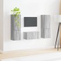 3 pcs Gris Sonoma en Muebles TV | Comprar online en Foru.es