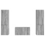 3 pcs Gris Sonoma en Muebles TV | Comprar online en Foru.es