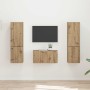 3 pcs Roble artesanal en Muebles TV | Comprar online en Foru.es