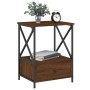 Mesita de noche madera de ingeniería marrón roble 50x41x65 cm de vidaXL, Mesitas de noche - Ref: Foro24-826091, Precio: 49,94...