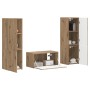 3 pcs Roble artesanal en Muebles TV | Comprar online en Foru.es