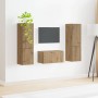 3 pcs Roble artesanal en Muebles TV | Comprar online en Foru.es