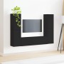 3 pcs Negro en Muebles TV | Comprar online en Foru.es