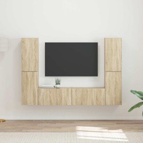 3 pcs Roble Sonoma en Muebles TV | Comprar online en Foru.es