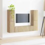 3 pcs Roble Sonoma en Muebles TV | Comprar online en Foru.es