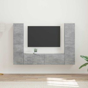3 pcs Gris Concreto en Muebles TV | Comprar online en Foru.es