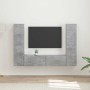 3 pcs Gris Concreto en Muebles TV | Comprar online en Foru.es