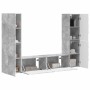 3 pcs Gris Concreto en Muebles TV | Comprar online en Foru.es
