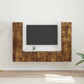 3 pcs Roble ahumado en Muebles TV | Comprar online en Foru.es