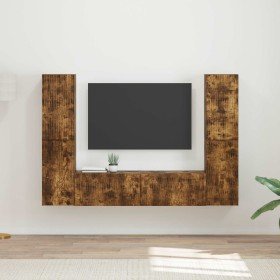 3 pcs Roble ahumado en Muebles TV | Comprar online en Foru.es