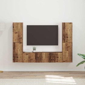 3 pcs Madera envejecida en Muebles TV | Comprar online en Foru.es