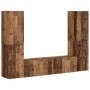 3 pcs Madera envejecida en Muebles TV | Comprar online en Foru.es