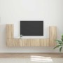 4 pcs Roble Sonoma en Muebles TV | Comprar online en Foru.es