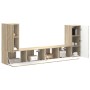 4 pcs Roble Sonoma en Muebles TV | Comprar online en Foru.es