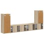 4 pcs Roble Sonoma en Muebles TV | Comprar online en Foru.es