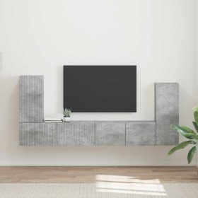 4 pcs Gris Concreto en Muebles TV | Comprar online en Foru.es