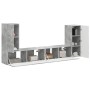 4 pcs Gris Concreto en Muebles TV | Comprar online en Foru.es