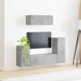 4 pcs Gris Concreto en Muebles TV | Comprar online en Foru.es