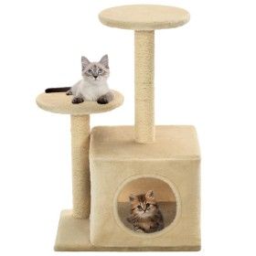 Rascador para gatos con poste de sisal 60 cm beige de vidaXL, Mobiliario para gatos - Ref: Foro24-170519, Precio: 36,51 €, De...