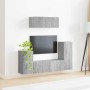 4 pcs Gris Sonoma en Muebles TV | Comprar online en Foru.es