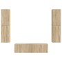3 pcs Roble Sonoma en Muebles TV | Comprar online en Foru.es