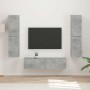 3 pcs Gris Concreto en Muebles TV | Comprar online en Foru.es