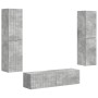 3 pcs Gris Concreto en Muebles TV | Comprar online en Foru.es