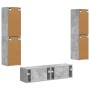 3 pcs Gris Concreto en Muebles TV | Comprar online en Foru.es