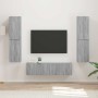 3 pcs Gris Sonoma en Muebles TV | Comprar online en Foru.es