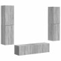 3 pcs Gris Sonoma en Muebles TV | Comprar online en Foru.es