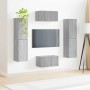 3 pcs Gris Sonoma en Muebles TV | Comprar online en Foru.es