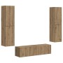 3 pcs Roble artesanal en Muebles TV | Comprar online en Foru.es