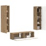 3 pcs Roble artesanal en Muebles TV | Comprar online en Foru.es