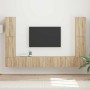 4 pcs Roble Sonoma en Muebles TV | Comprar online en Foru.es